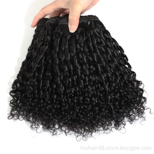 Hot selling 8A grade pixie curl 3 bundles 240g funmi human hair bundle brazilian hair in china